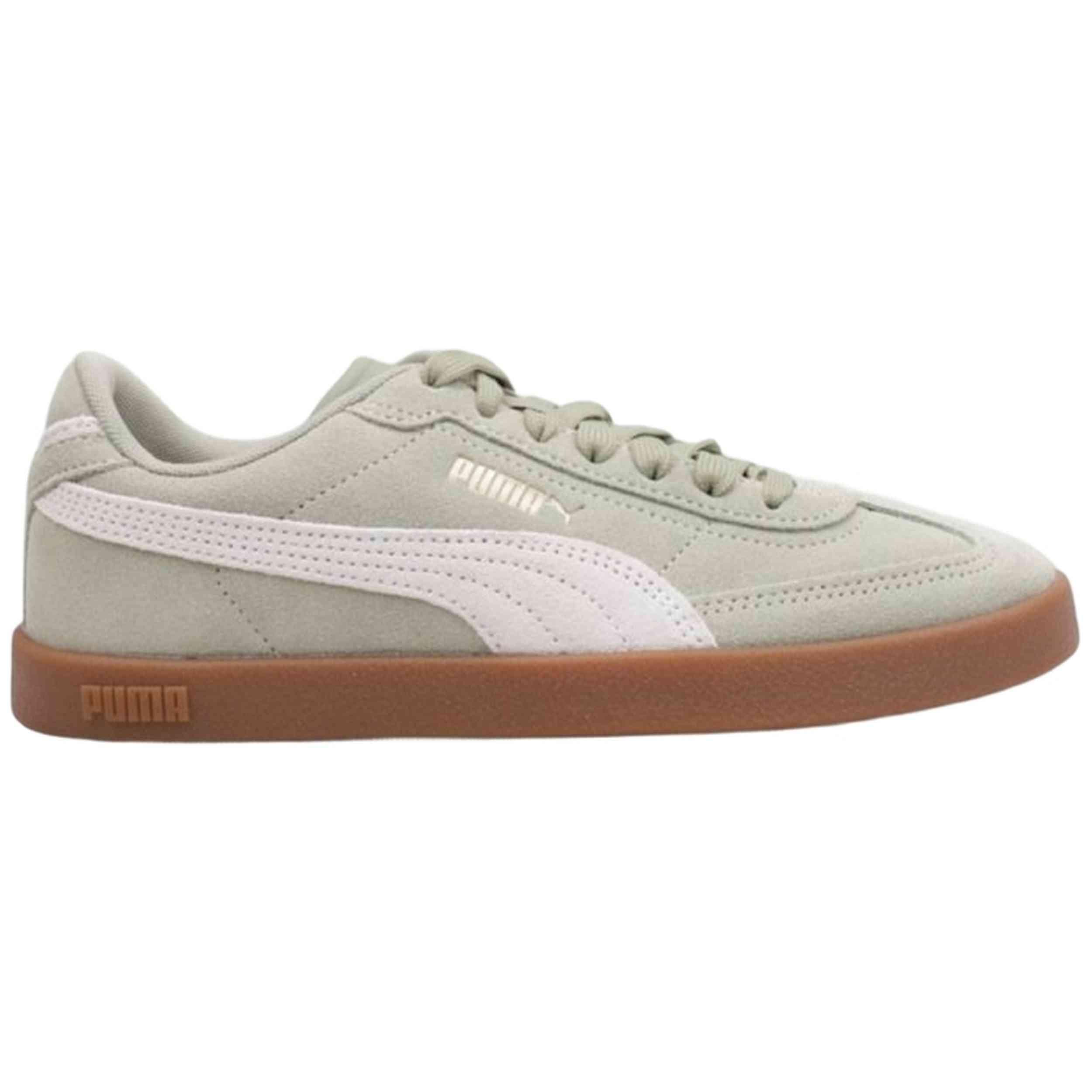 PUMA Club II Era Suede — Baskets femme cuir vert 5/5