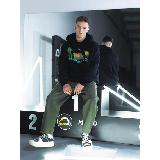 MANTO bluza z kapturem REFLECTION OVERSIZE czarna