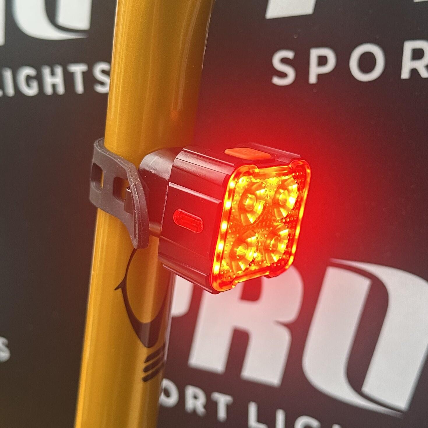 Juego de luces LED para bicicleta de 260 y 40 lúmenes recargables por USB 5/8