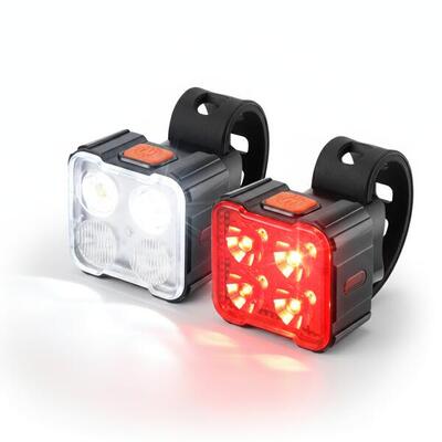Fietsverlichting set led 260 en 40 lumen usb oplaadbaar