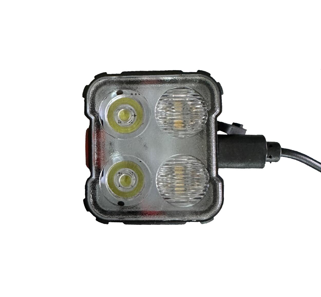 Juego de luces LED para bicicleta de 260 y 40 lúmenes recargables por USB 4/8