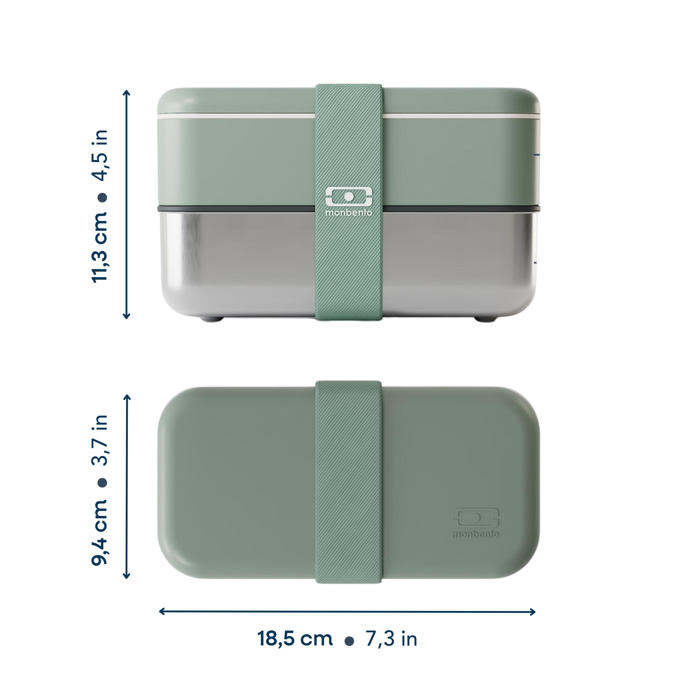 Boite repas métal 2 étages 1,2L|Camping, Randonnée|Passe au micro-ondes|Sense 4/6