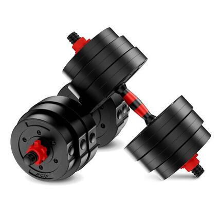 Verstellbare 4FIZJO Bitumenhanteln für Krafttraining 2×10 kg