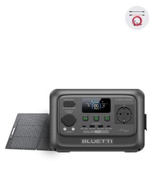 BLUETTI Solar Generator Elite 30 V2 + 100W 288Wh per Lavoro Mobile