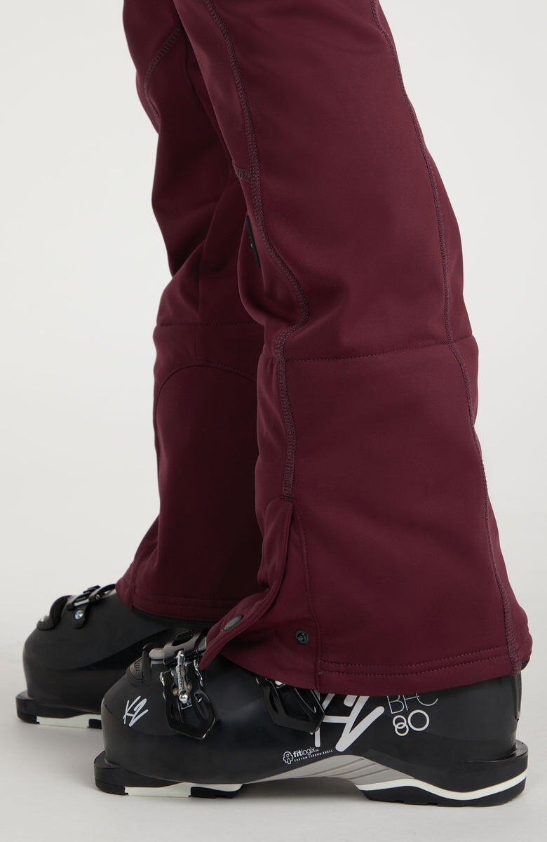 O'Neill Blessed Softshell Skibroek Dames - Rood 6/7