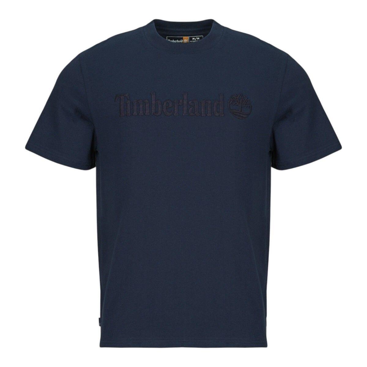 Timberland - Sweat Homme Hamp Short Sleeve Tee Bleu - T-shirt Manches Courtes - Bleu - Decathlon
