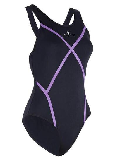 Costume da bagno Aqua Sphere Capri - Nero/Viola - Taglia 32