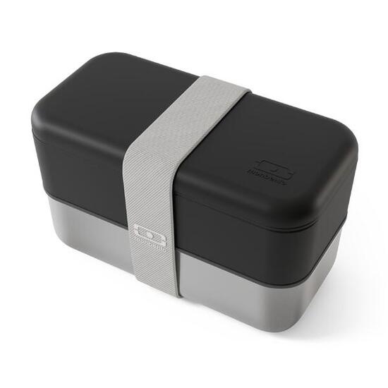 Metalen lunchbox 2 lagen 1,2L|Camping, wandelen|Magnetronbestendig|Sense