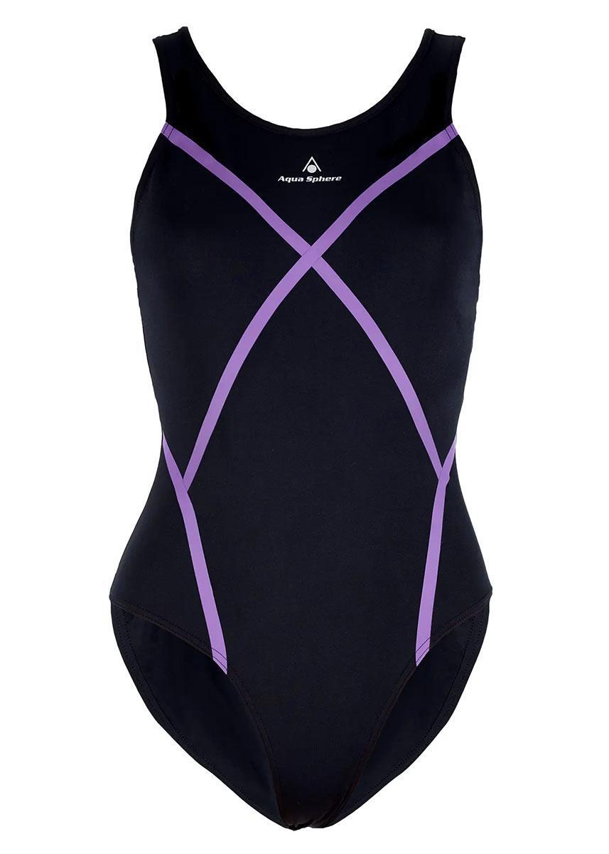 Maiô Capri Aqua Sphere - Preto/Roxo - Tamanho 28 2/5