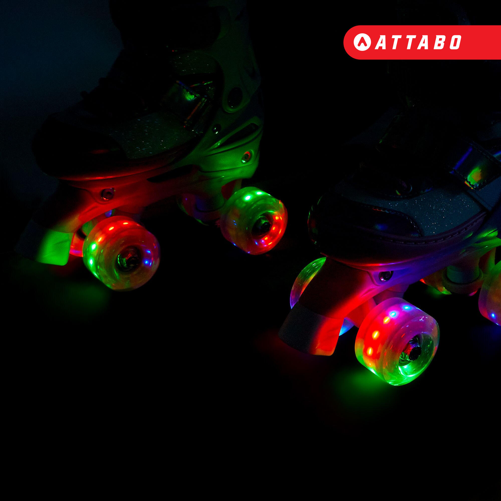 Wrotki dziecięce ATTABO Diamond LED regulowane 5/7