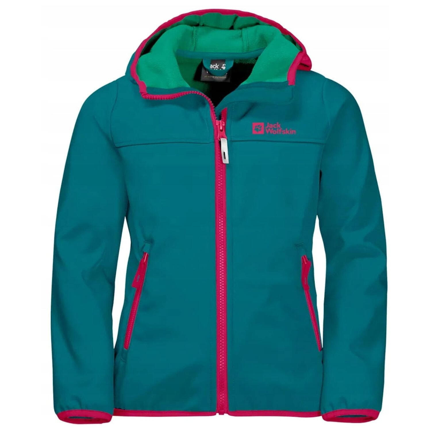 Veste de randonnée pour enfants Jack Wolfskin Fourwinds softshell 1/3