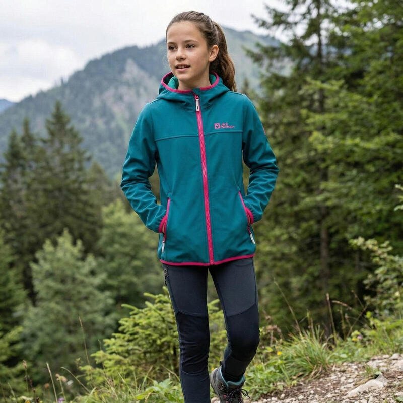 Jachetă de drumeție pentru copii Jack Wolfskin Fourwinds softshell