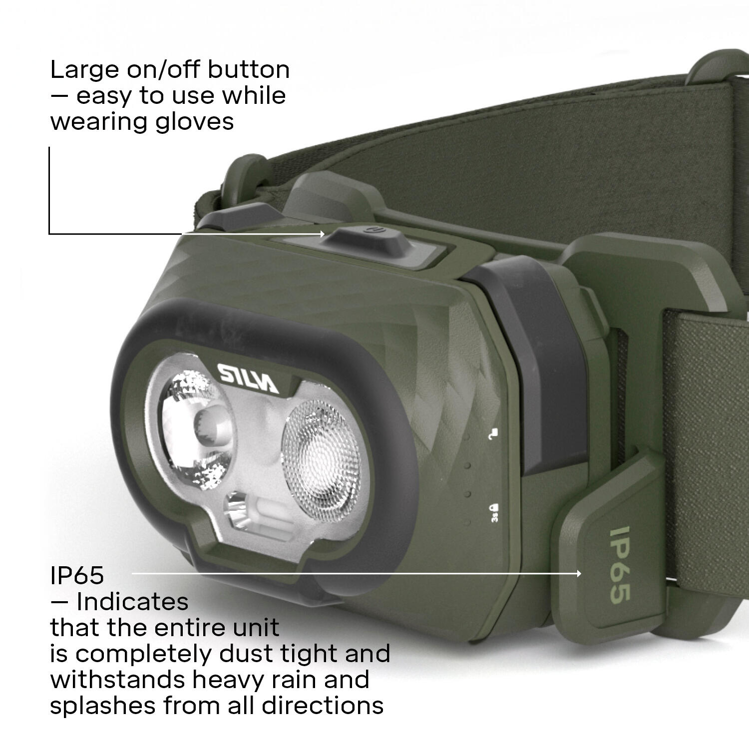Lampe frontale 500LM Rechargeable Silva Discover Hybrid étanche 4/7