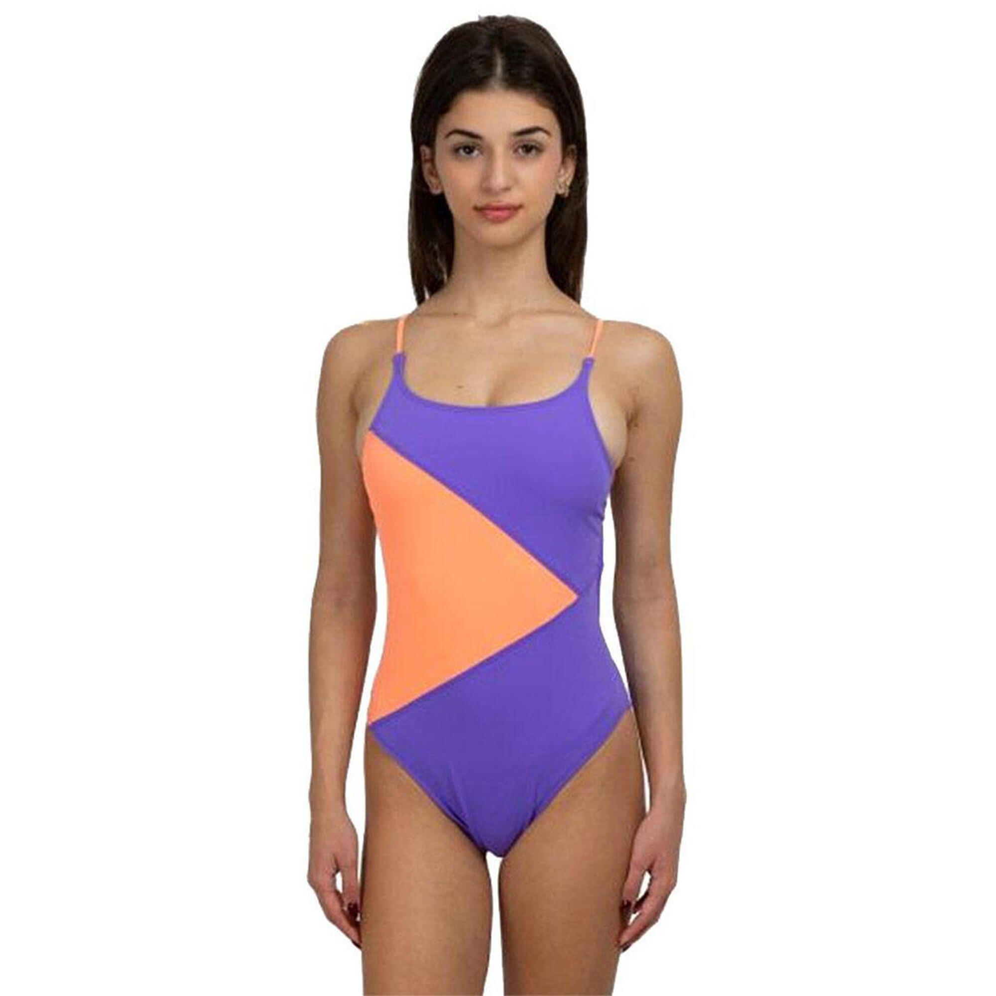 Strój Kąpielowy Turbo Island – Fioletowy/Pomarańczowy – Rozmiar S / Uk30