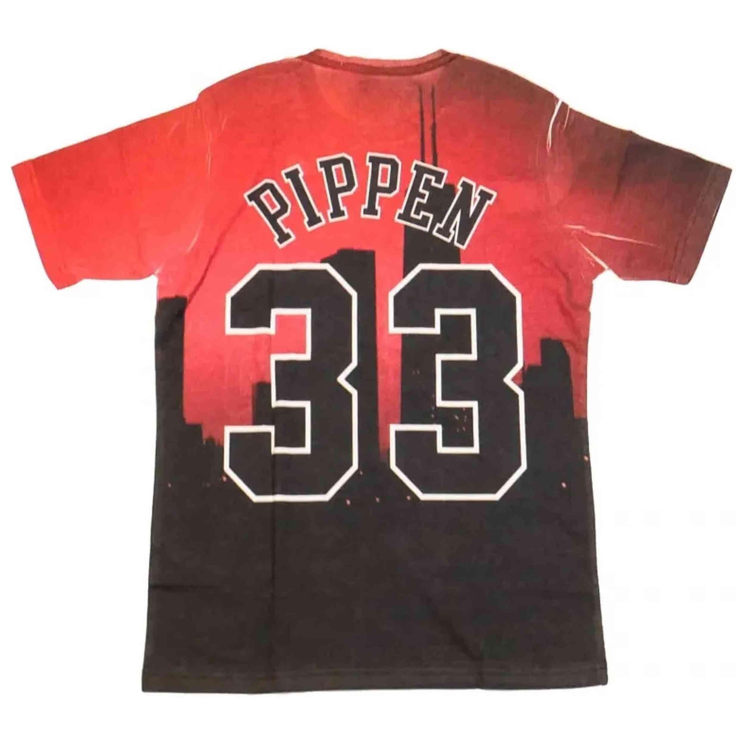 T-shirt Mitchell & ness modèle BMTRKT18007-CBURED1SPI pour homme 2/3