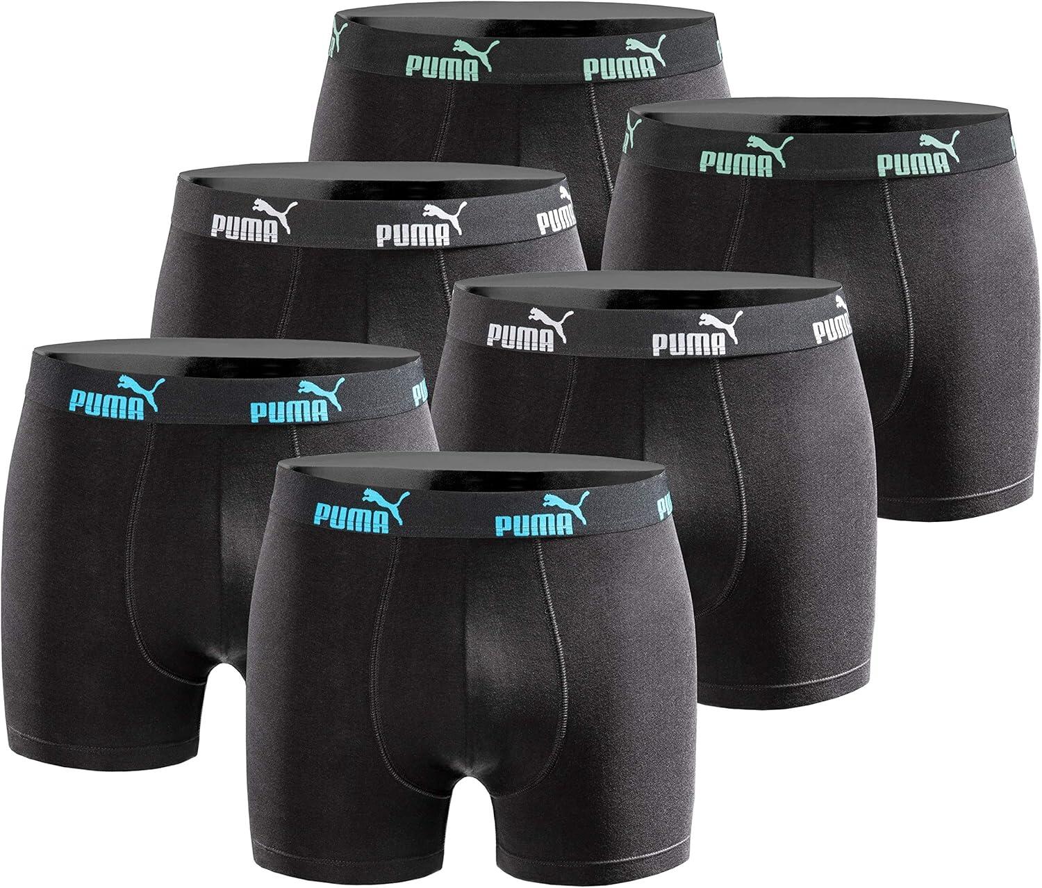 PUMA Herren-Boxershorts Puma Boxershorts 6er-Pack Baumwolle