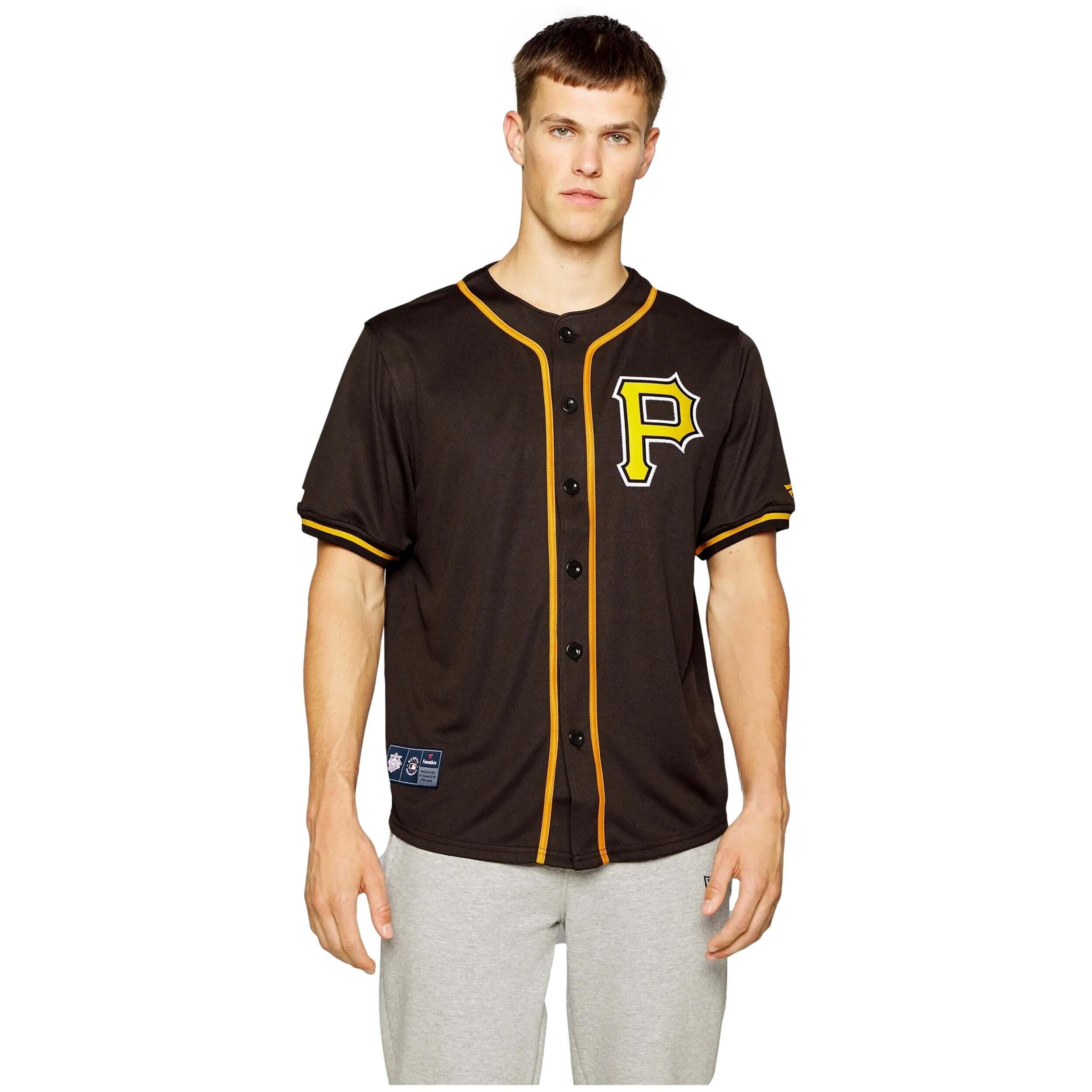 Camiseta de beisbol Fanatics modelo 3243M-BLK-PPI-FPJ para hombre 1/4