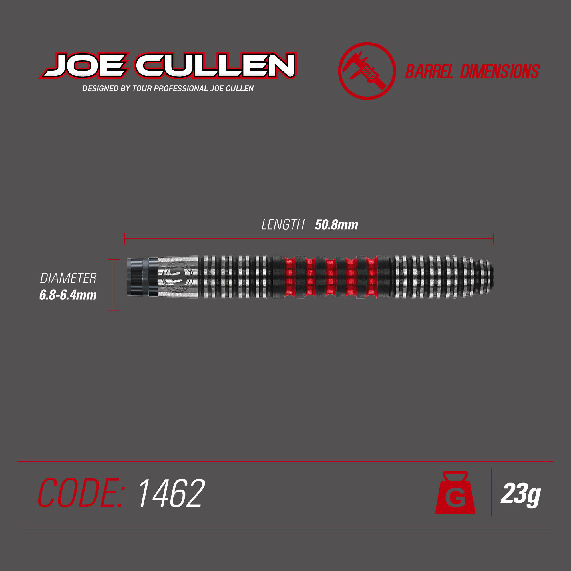 Steeldarts Joe Cullen Signature Edition 21 g Darts / Steeldarts Unisex 4/4
