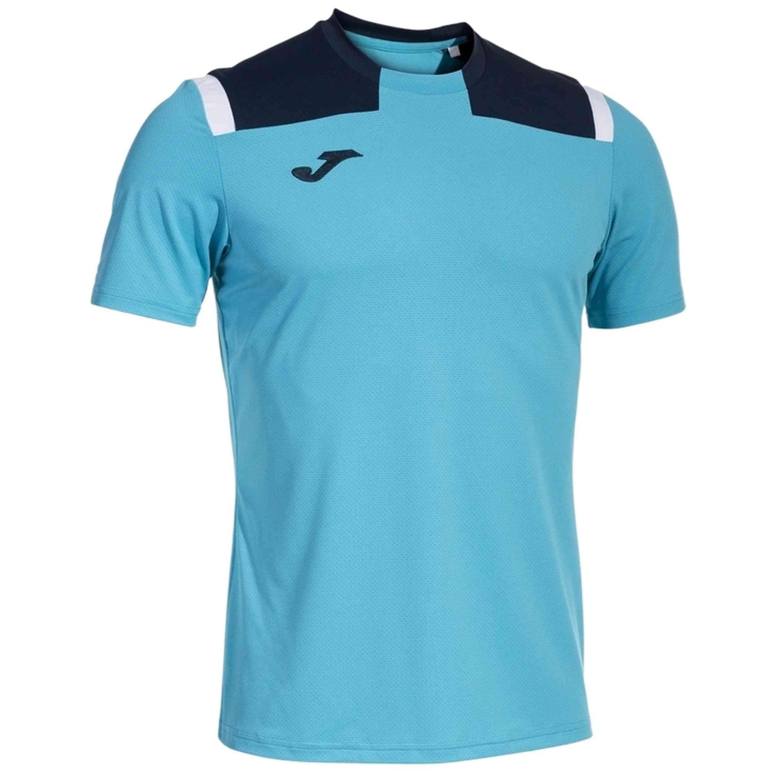 T-Shirt Manga Curta Futebol Homem Joma Toledo Azul-Turquesa Fluor 2/5