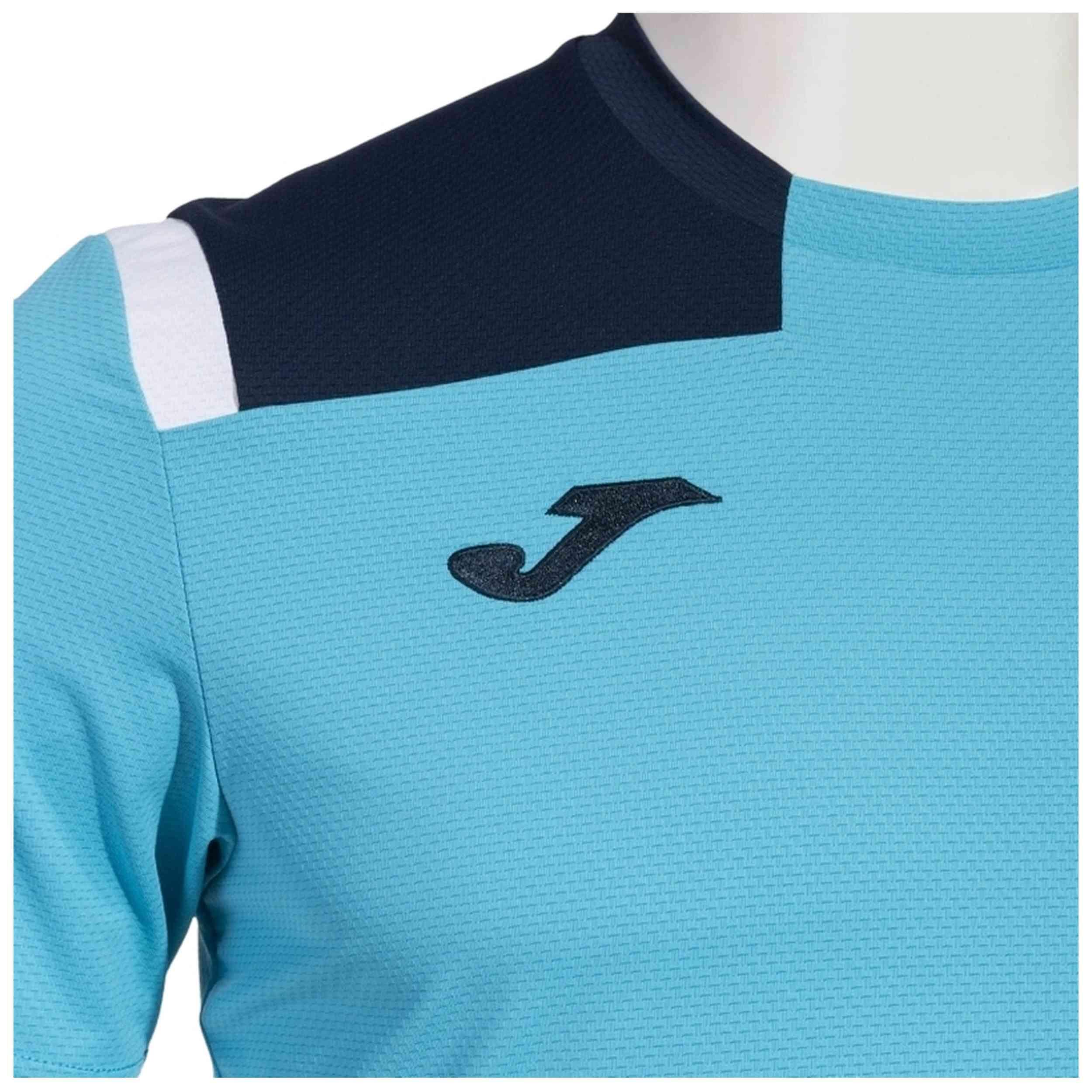 T-Shirt Manga Curta Futebol Homem Joma Toledo Azul-Turquesa Fluor 5/5