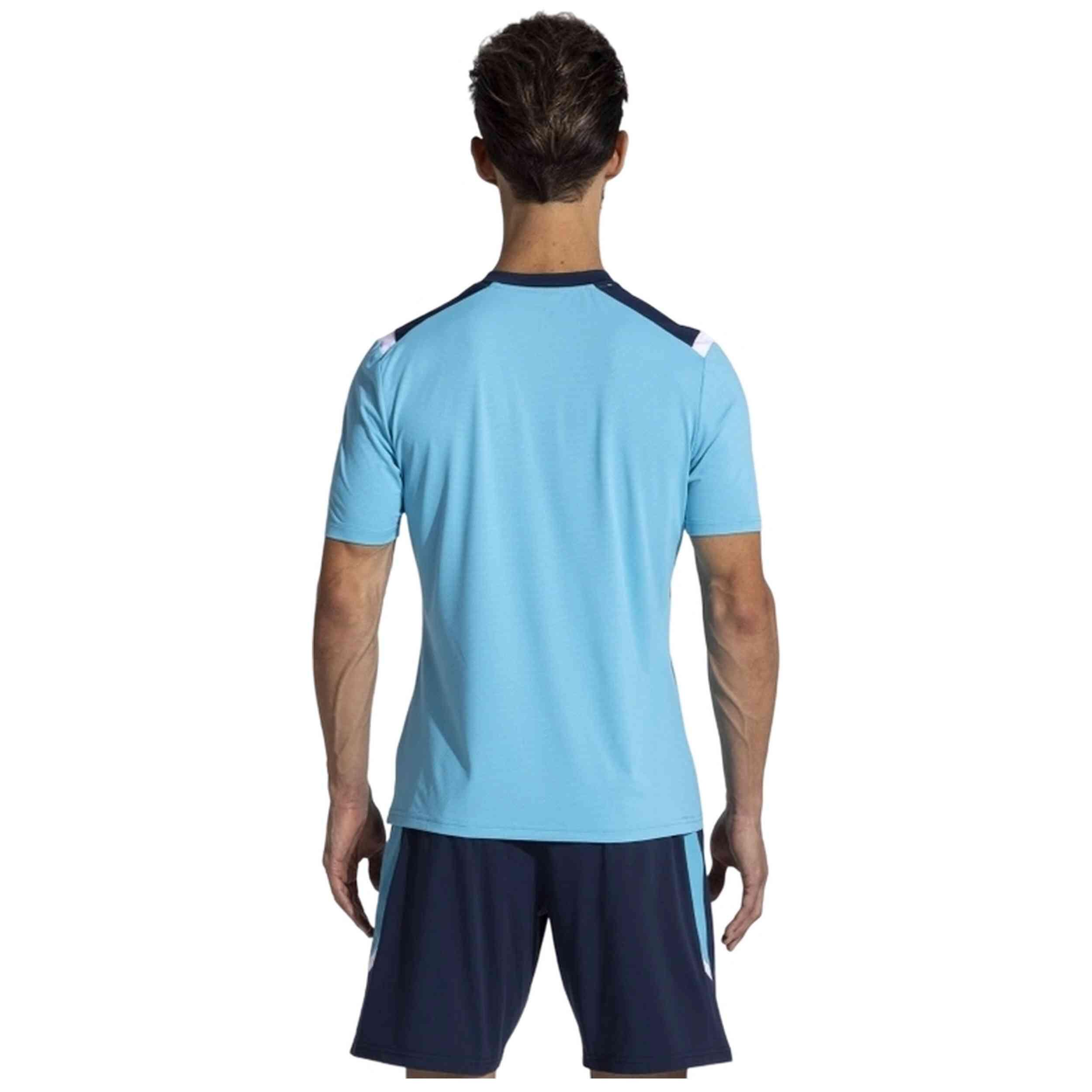 T-Shirt Manga Curta Futebol Homem Joma Toledo Azul-Turquesa Fluor 4/5