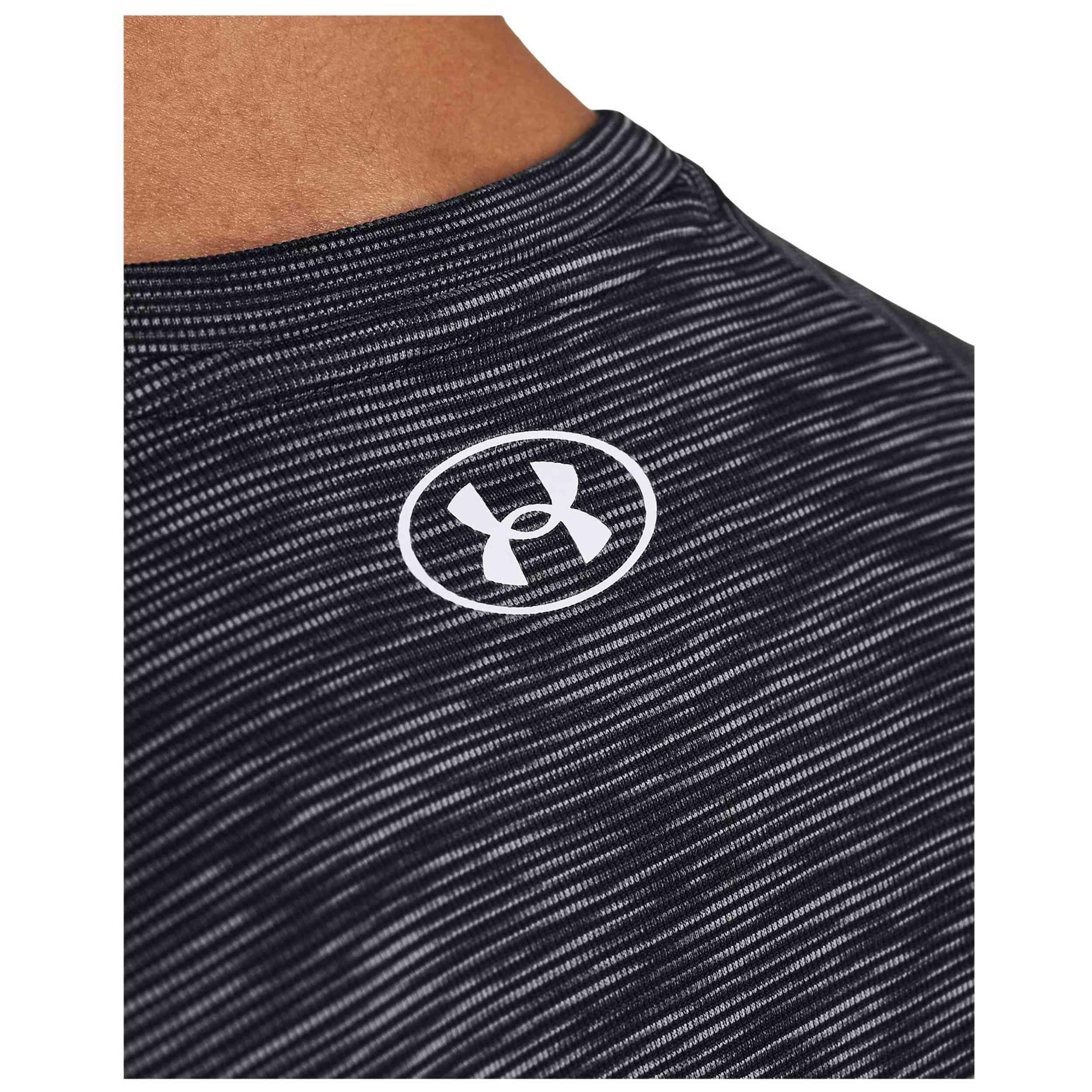 T‑shirt Strutturato Ua Tech™ Da Uomo Nero E Rosso Vivace 5/5