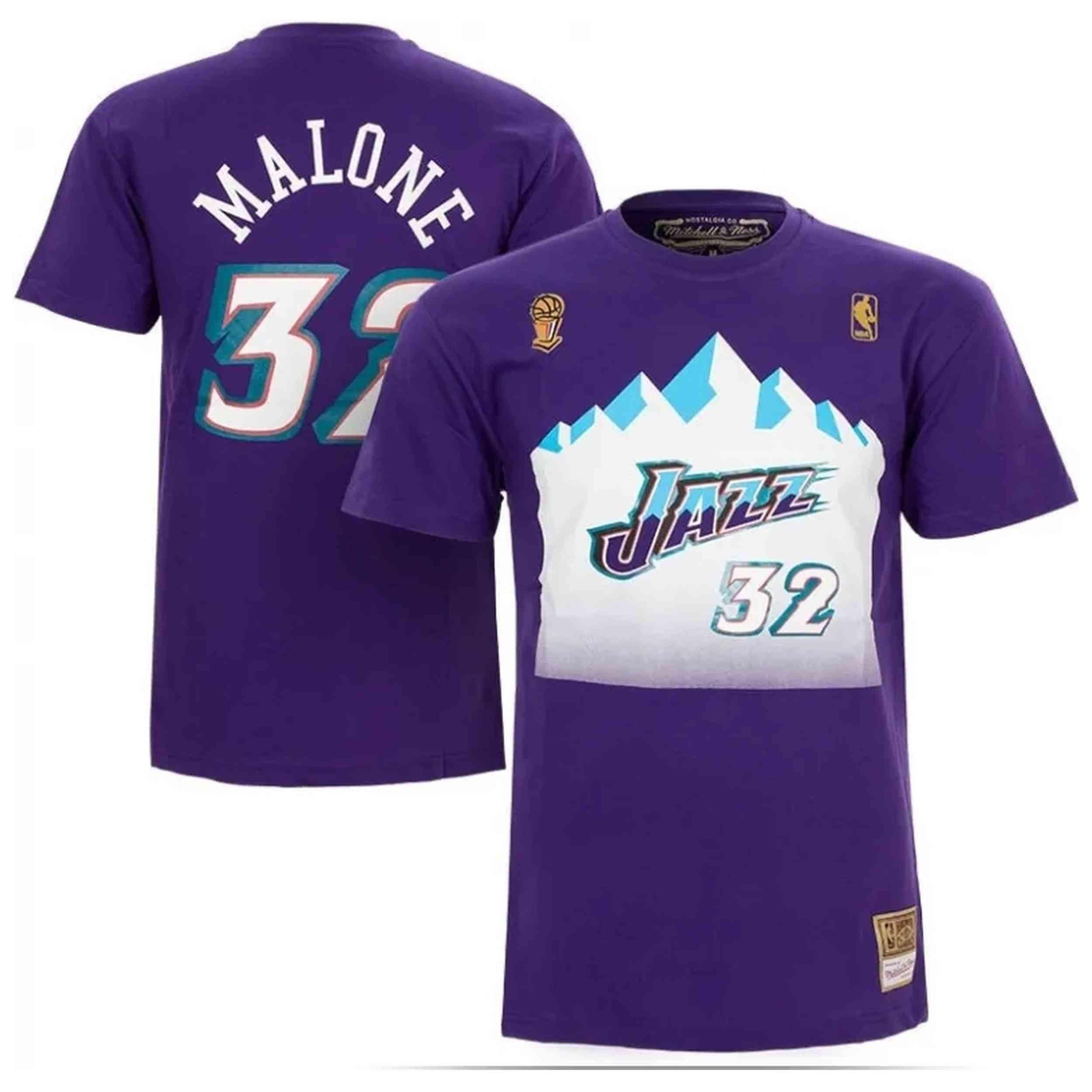 Camiseta de manga corta Mitchell & ness modelo BNN3CW19045-UJAPURP96 para hombre 3/5