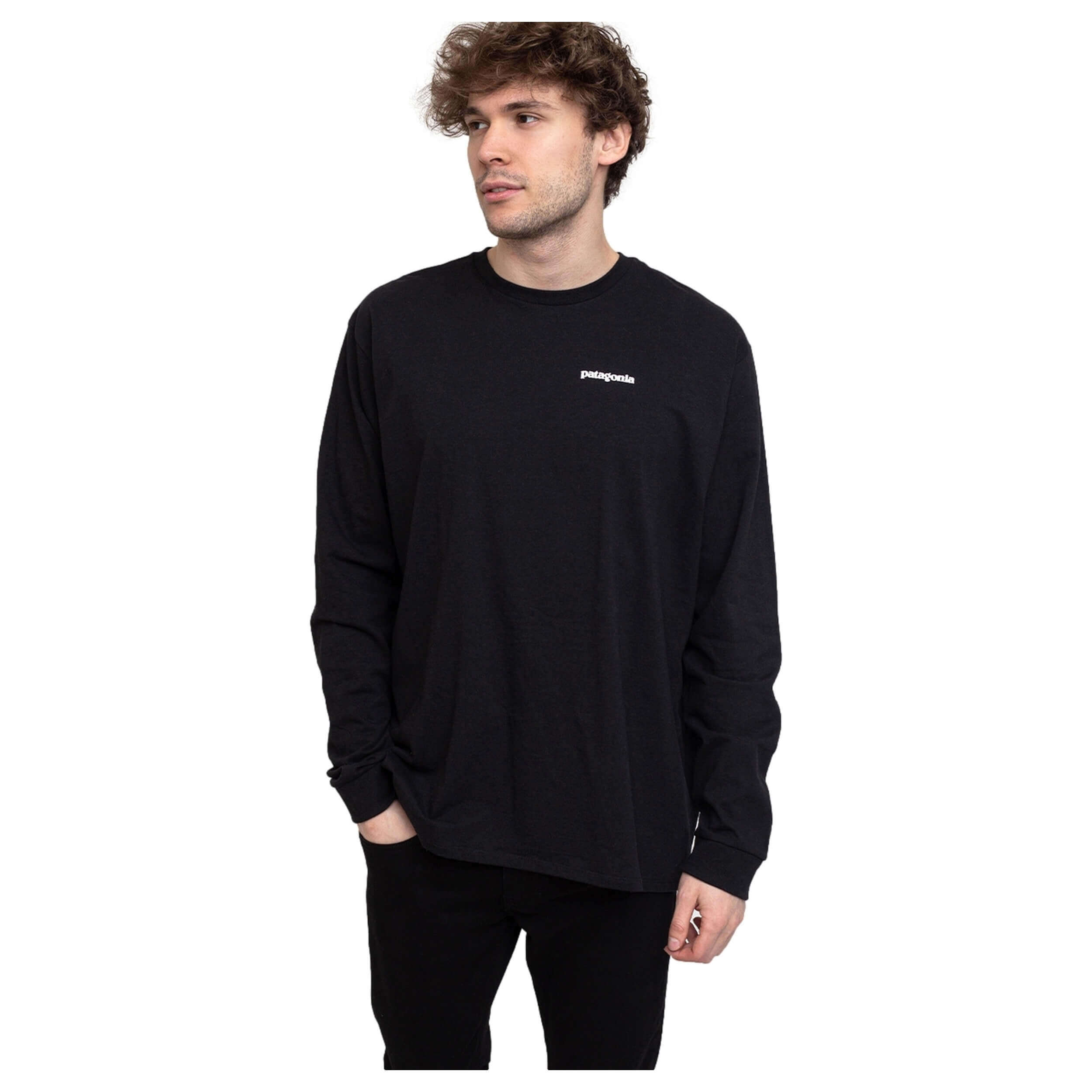 T-shirt à manches longues Patagonia modèle 38518-BLK pour homme 1/5