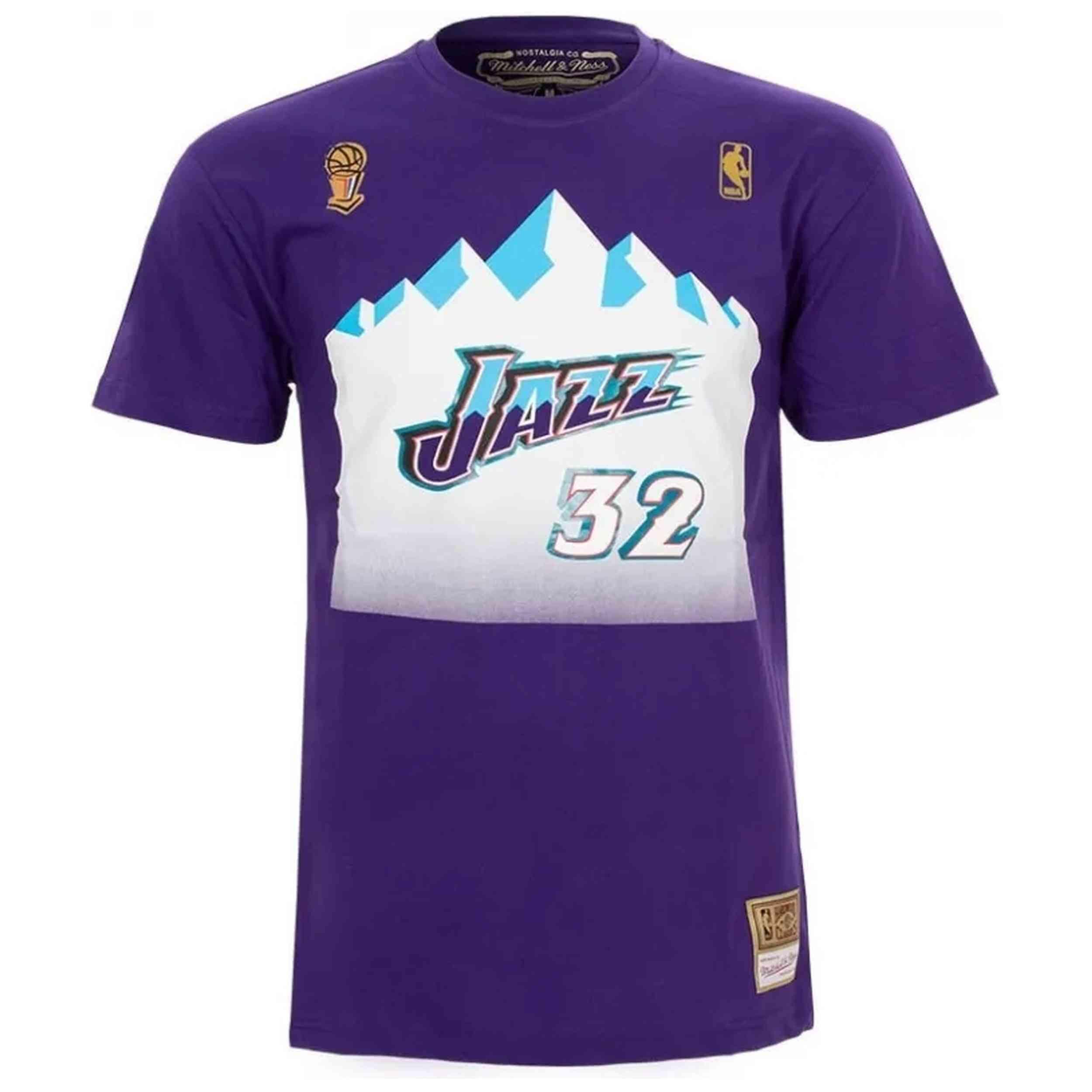 Camiseta de manga corta Mitchell & ness modelo BNN3CW19045-UJAPURP96 para hombre 4/5