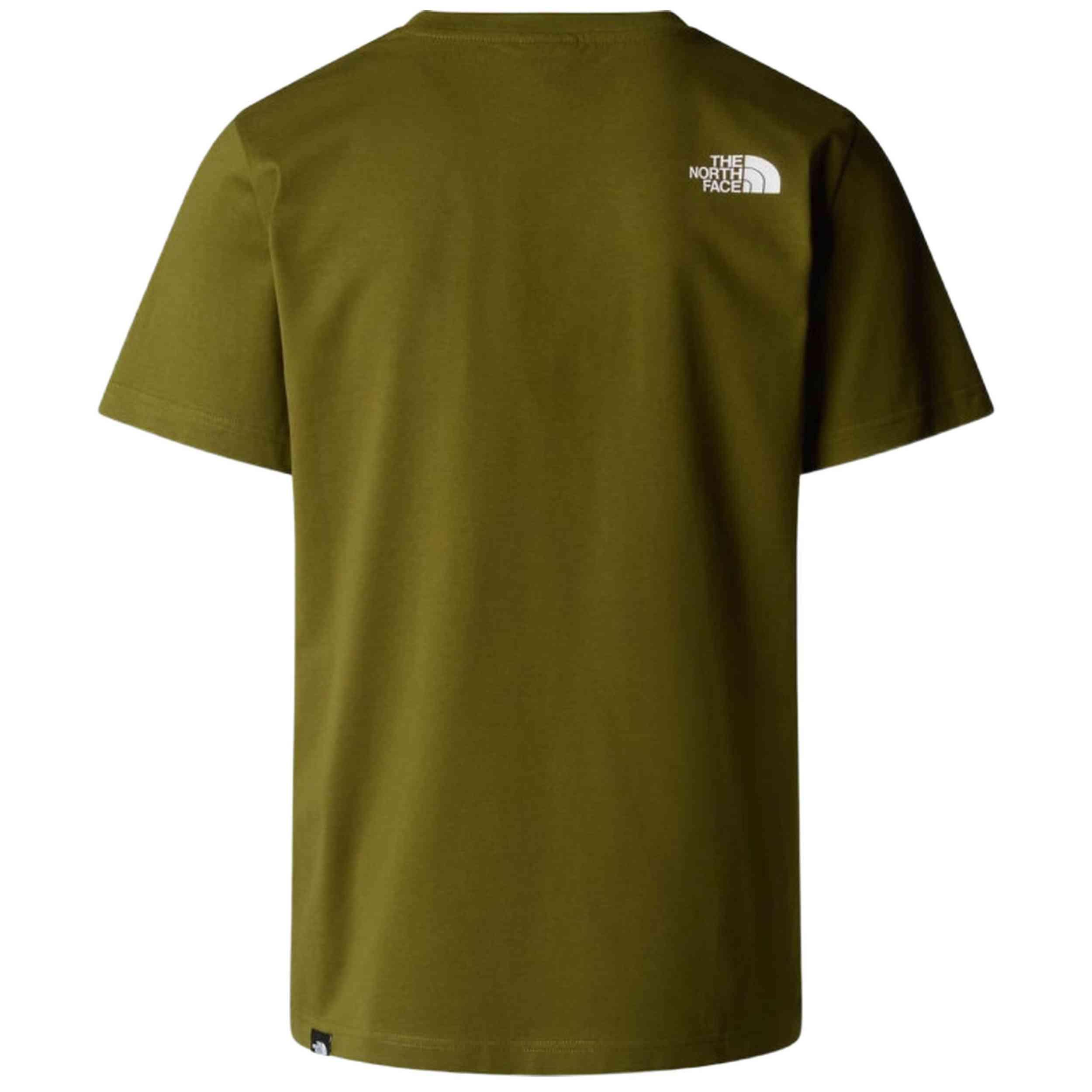 The North Face maglietta manica corta da uomo Easy NF0A8A6CTOE verde foresta ... 2/2