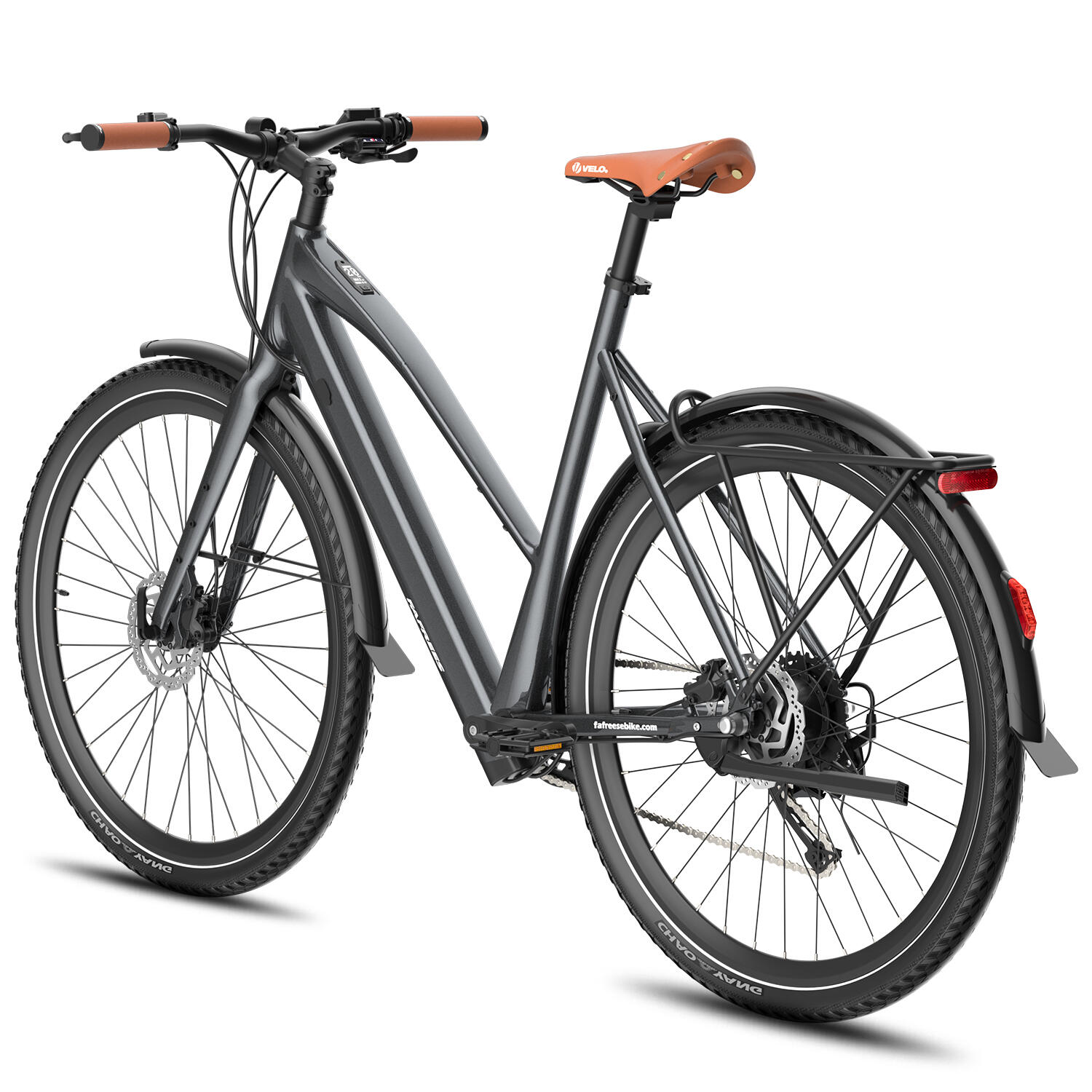 Bicicleta eléctrica Fafrees F700W, motor de 250 W, batería de 36 V y 10 Ah 3/7