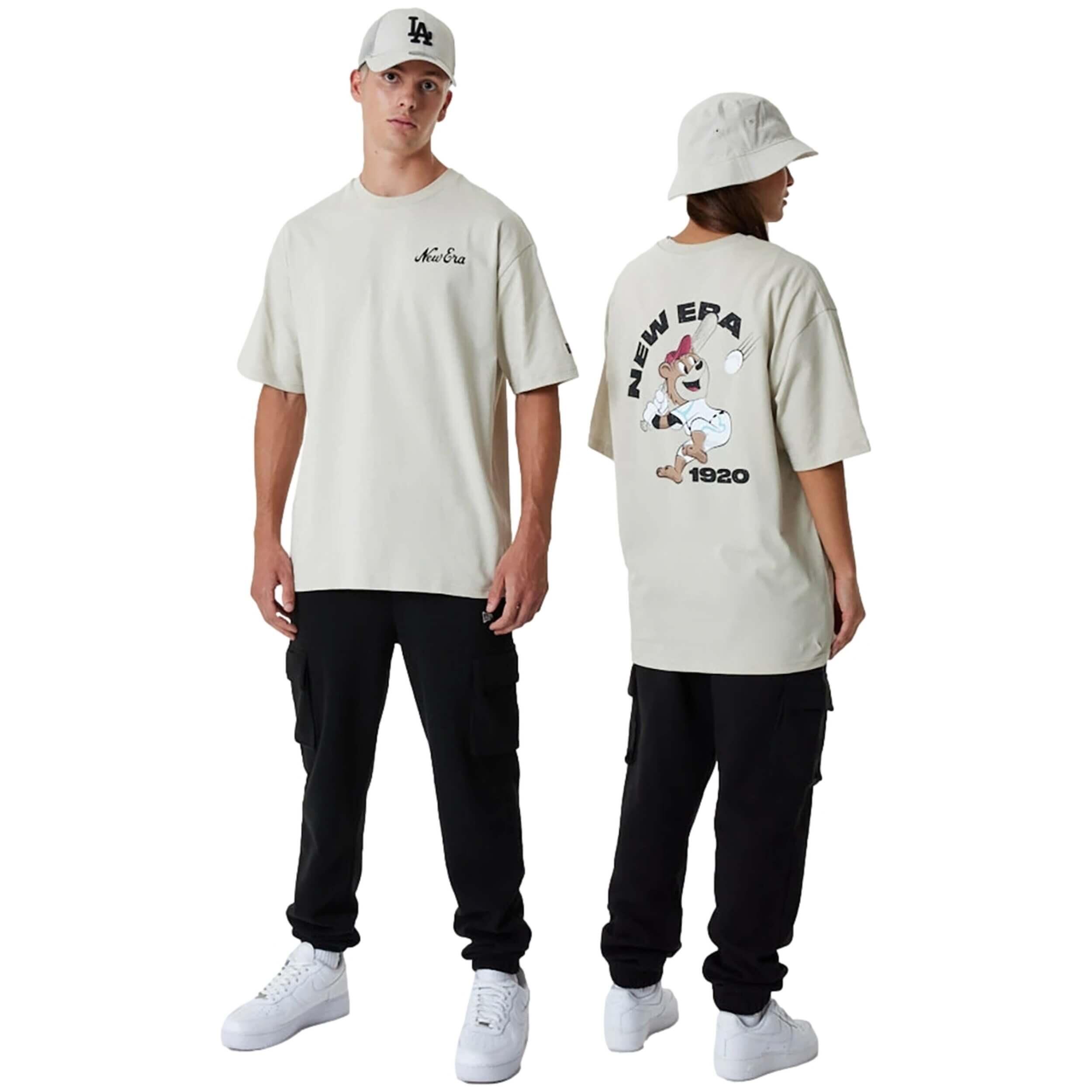 T-shirt New Era Oversize Bege Unissexo 3/5