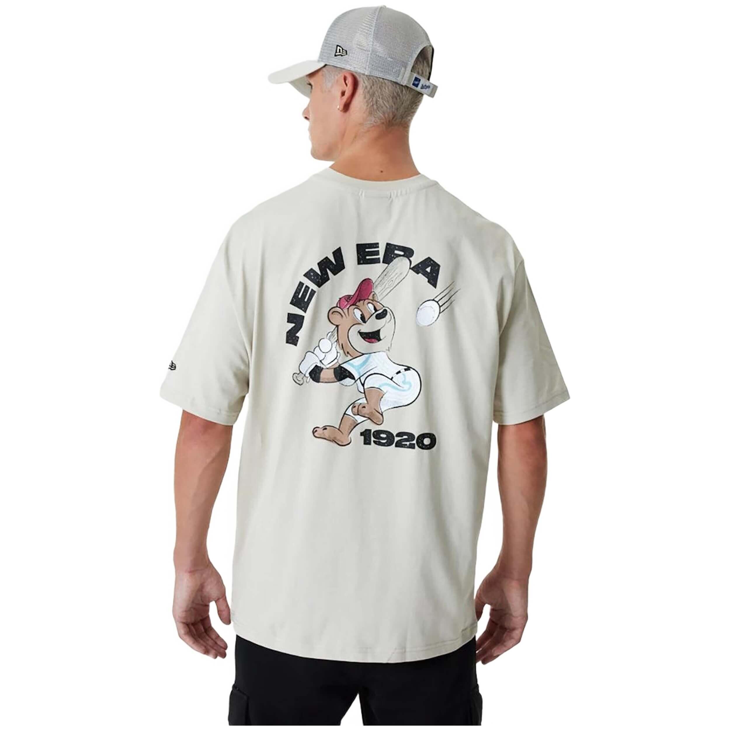 T-shirt New Era Oversize Bege Unissexo 5/5