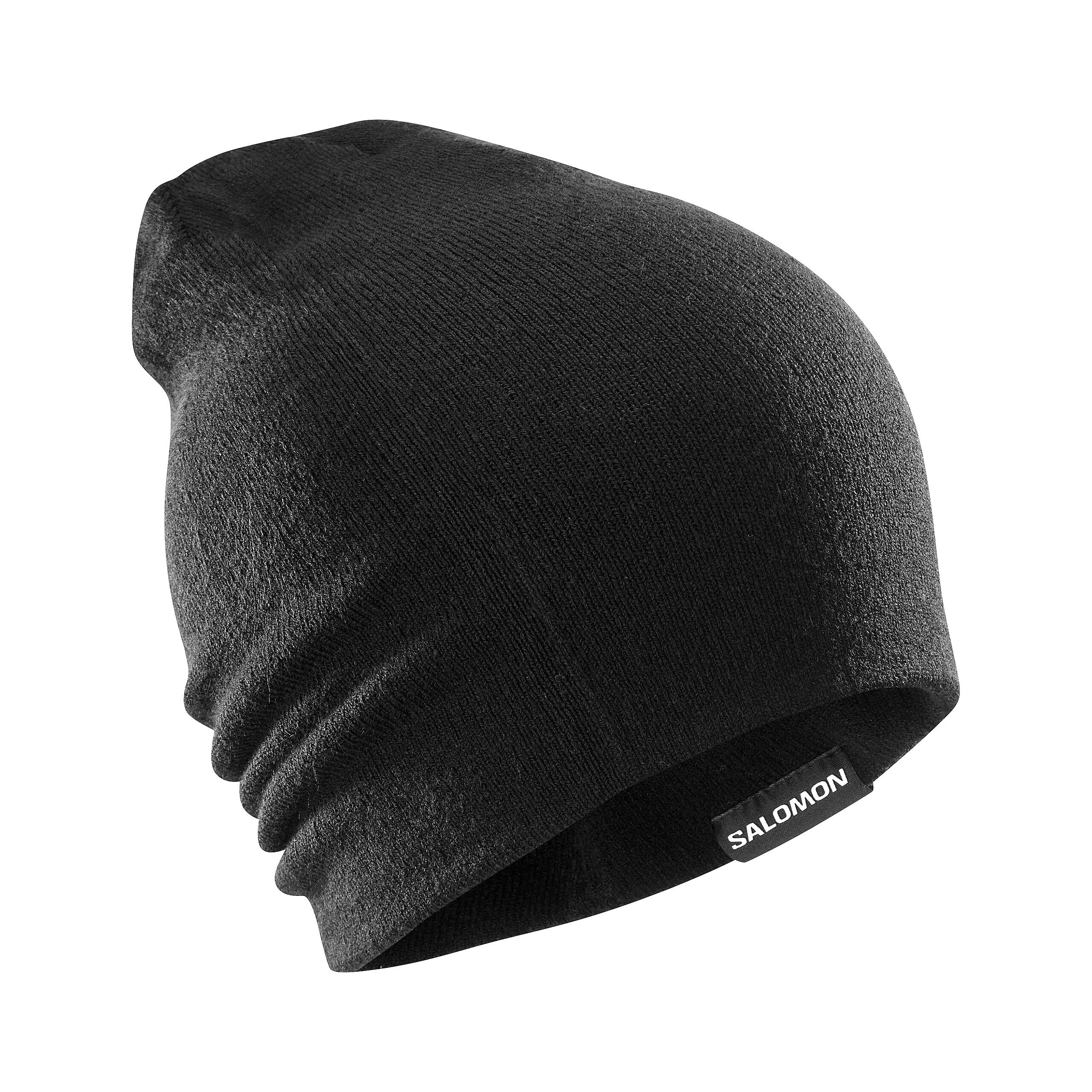 Czapka unisex zimowa Salomon Flatspin Reversible Deep Black 4/4