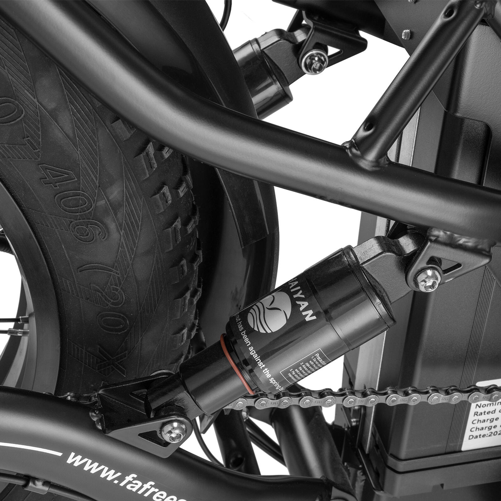Bicicleta eléctrica plegable Fafrees F20 X-Max con batería de 48 V y 30 AH 6/7
