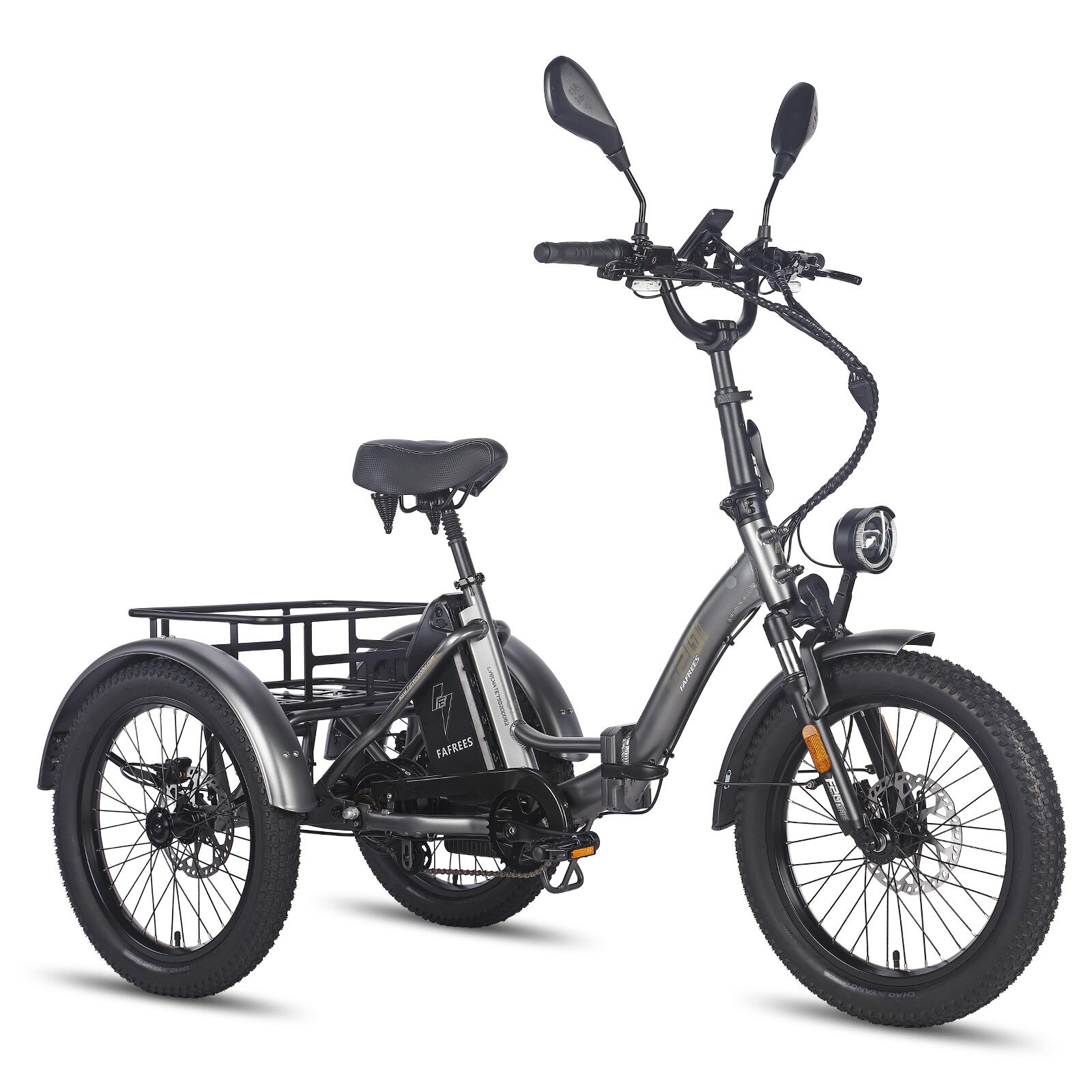 FAFREES Triciclo elettrico cargo Fafrees F20 Mate con batteria da 48 V e 21 Ah