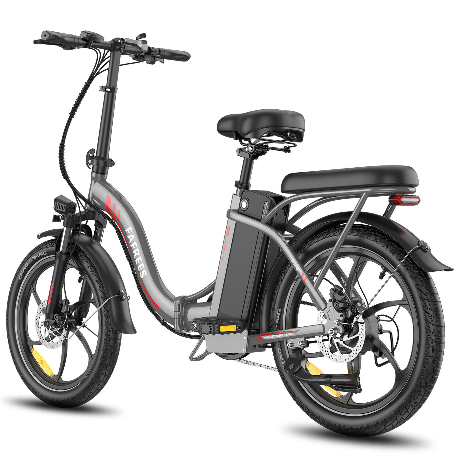 FAFREES F20+ 20" Fatbike-E-Bike mit 20-Ah-Akku und Shimano 7-Gang-Schaltung 3/7
