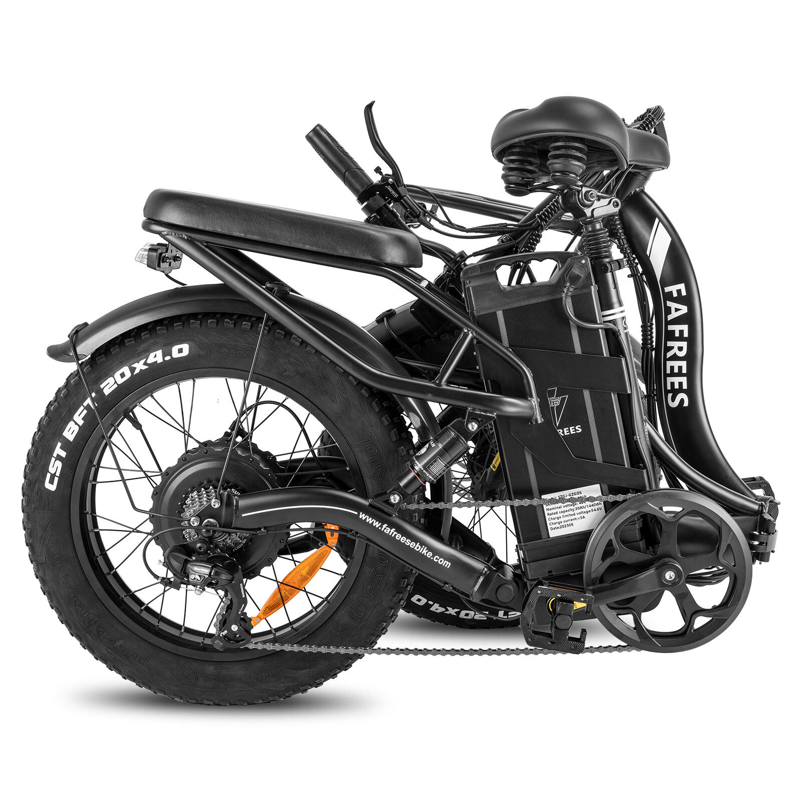 Bicicleta eléctrica plegable Fafrees F20 X-Max con batería de 48 V y 30 AH 3/7