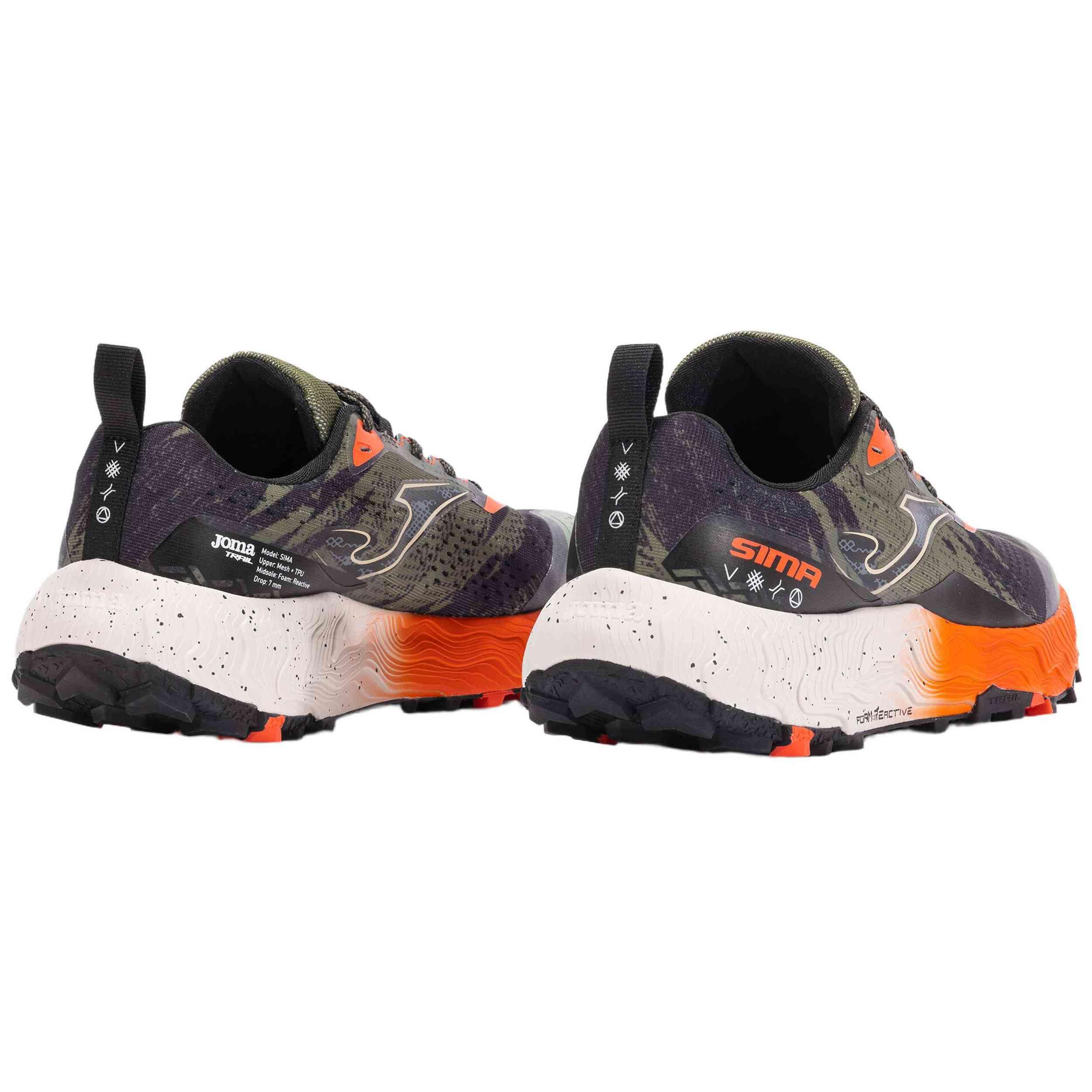 Zapatillas Trail Hombre Joma Sima 2523 Verde Resistentes-TKSIMW2523 4/6