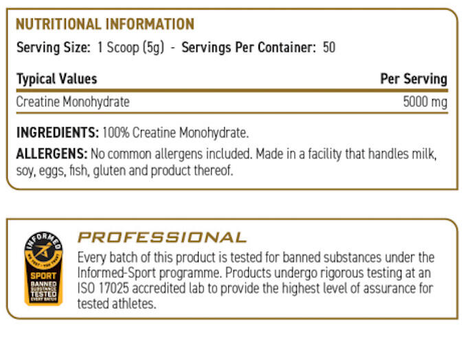 Créatine monohydrate - Creatine Monohydrate Micronized - Saveur neutre 3/3