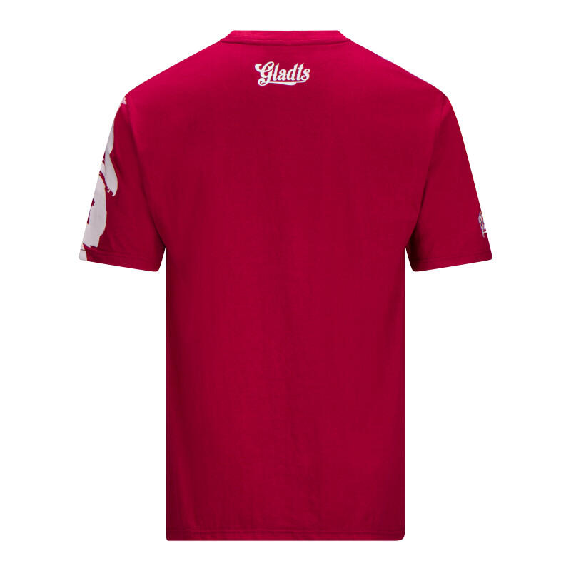 T-shirt d'entraînement Gladts Gladion – M – Bordeaux/Blanc – Unisexe 2/5