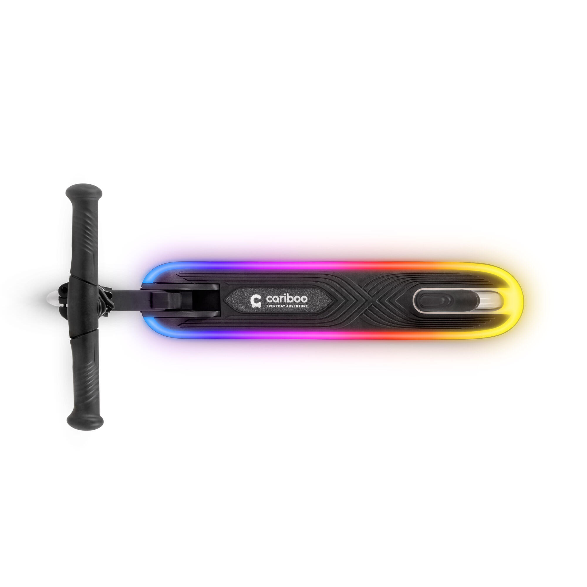 Trottinette à deux roues avec plateau lumineux LED Cariboo LEDStar 5/6