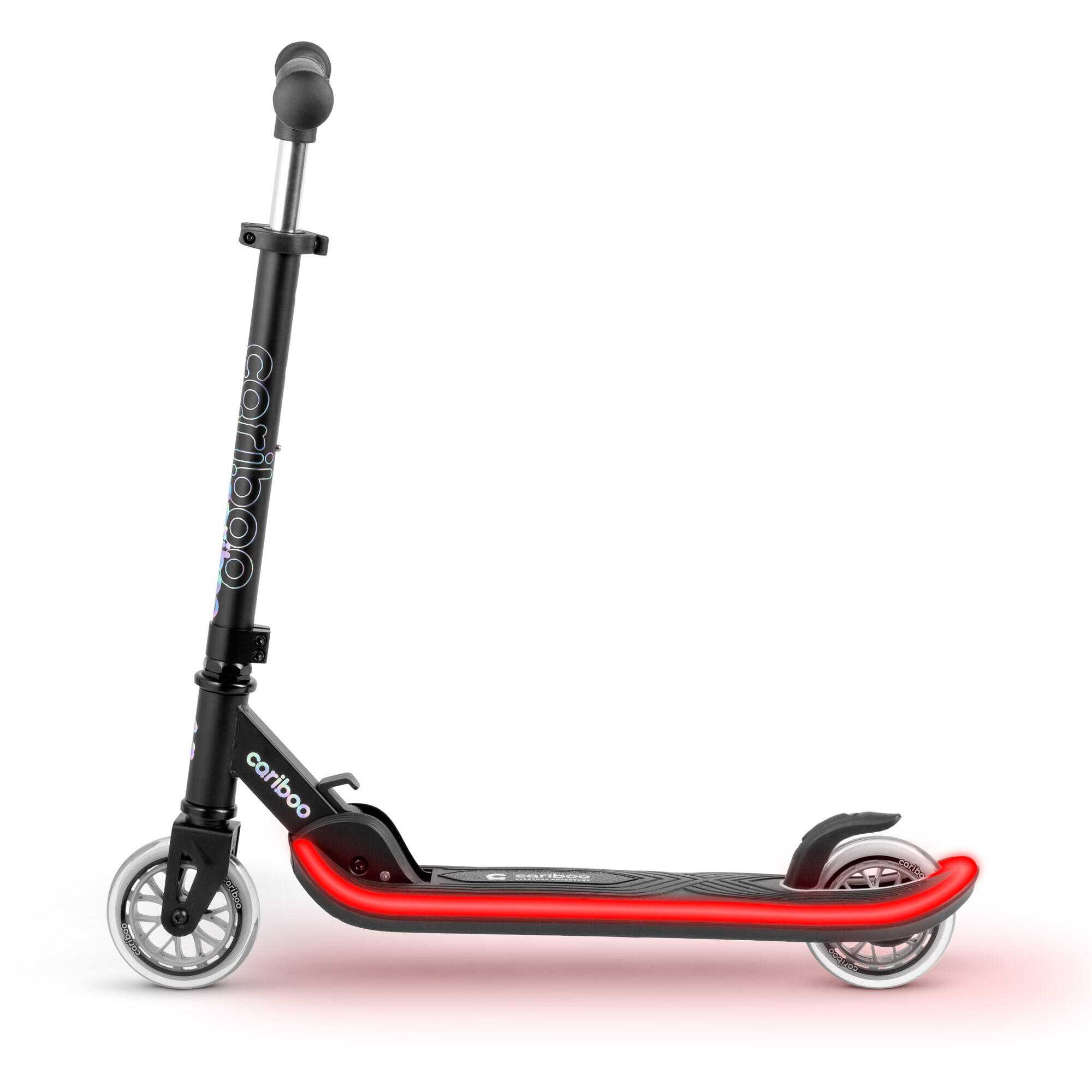 Trottinette à deux roues avec plateau lumineux LED Cariboo LEDStar 4/6
