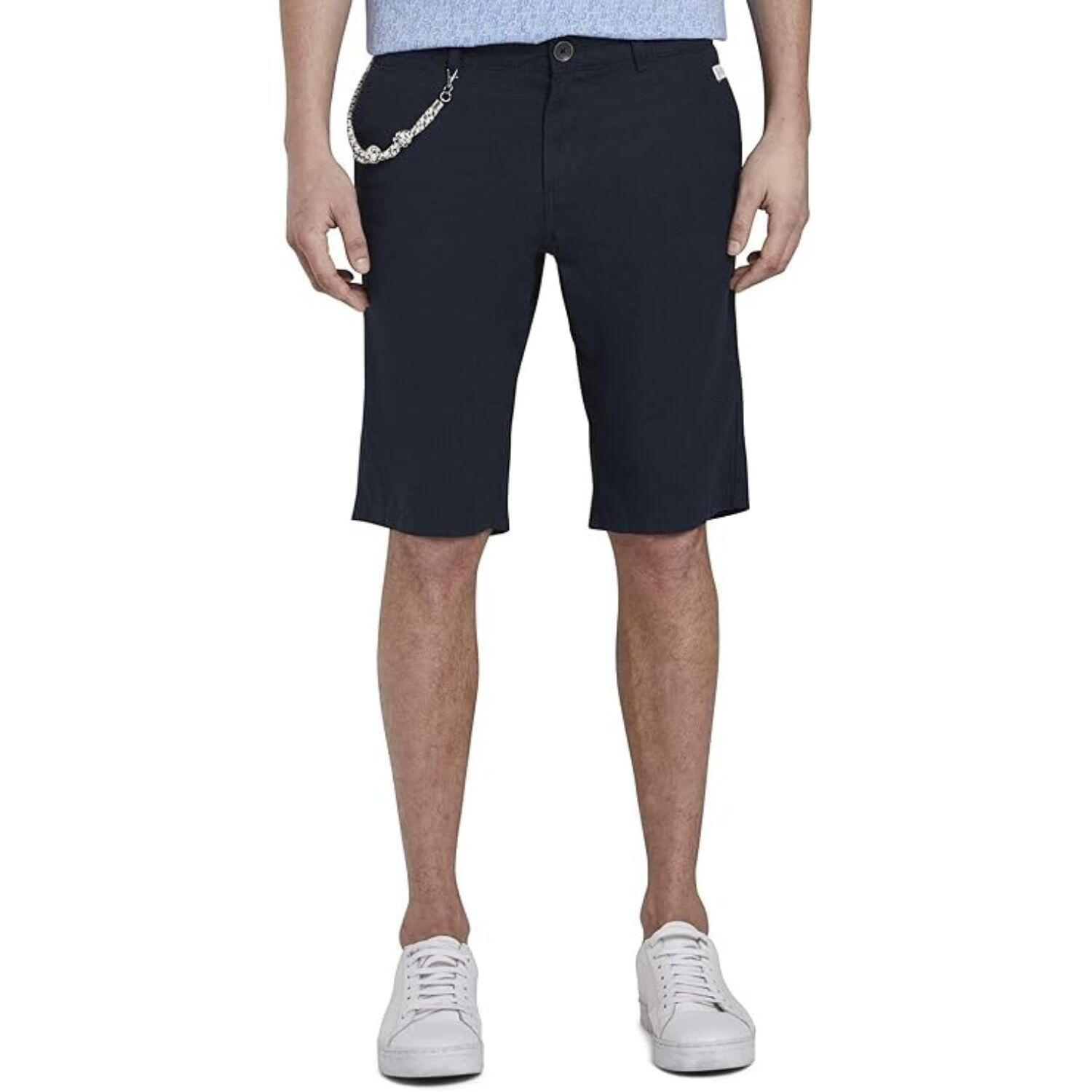 Tom Tailor - Shorts Hommes Tom Tailor Bermuda Lin Bleu Marine - Short - Bleu - Decathlon