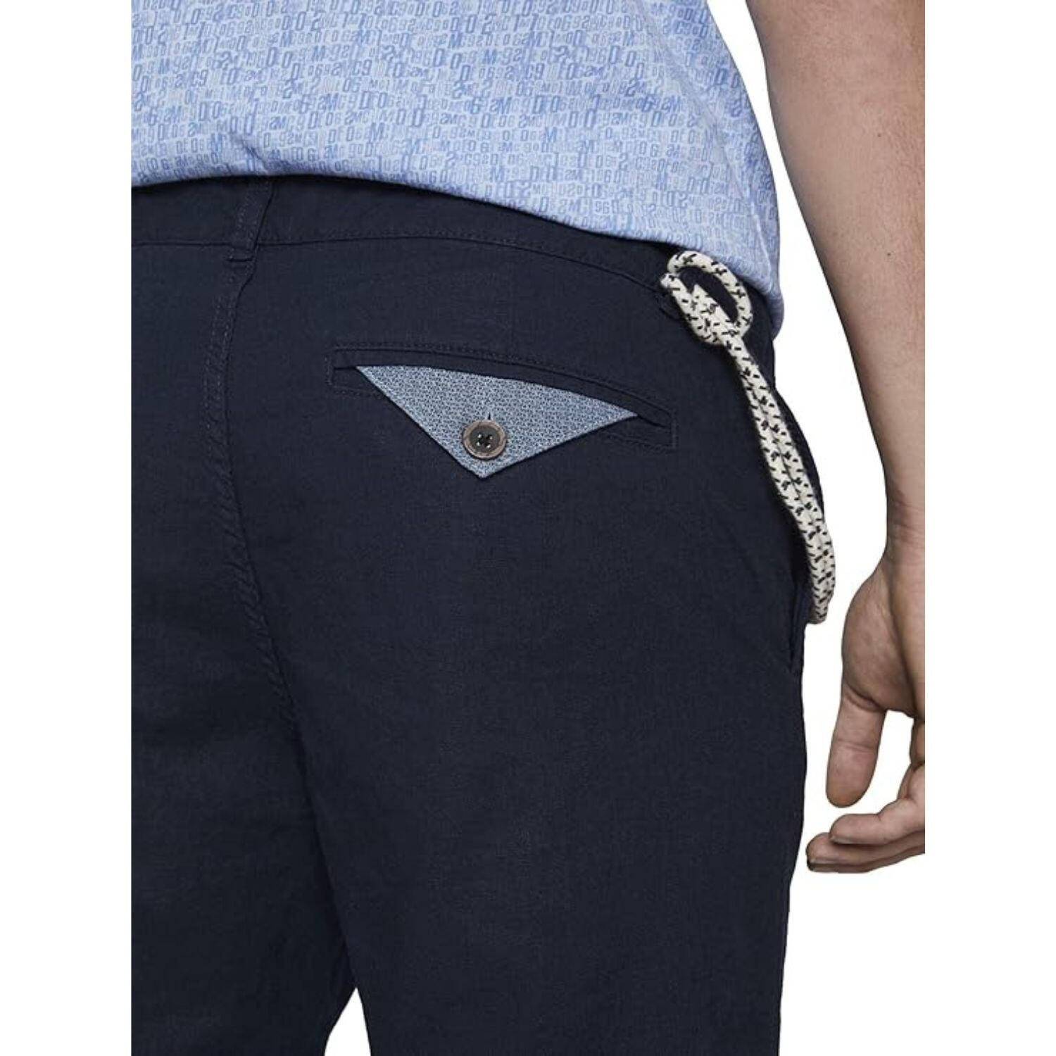 Bermudas de hombre Tom Tailor Bermudas de lino azul marino 4/5