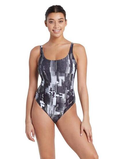Maillot Zoggs Shimmer Sleekback femme UK 38