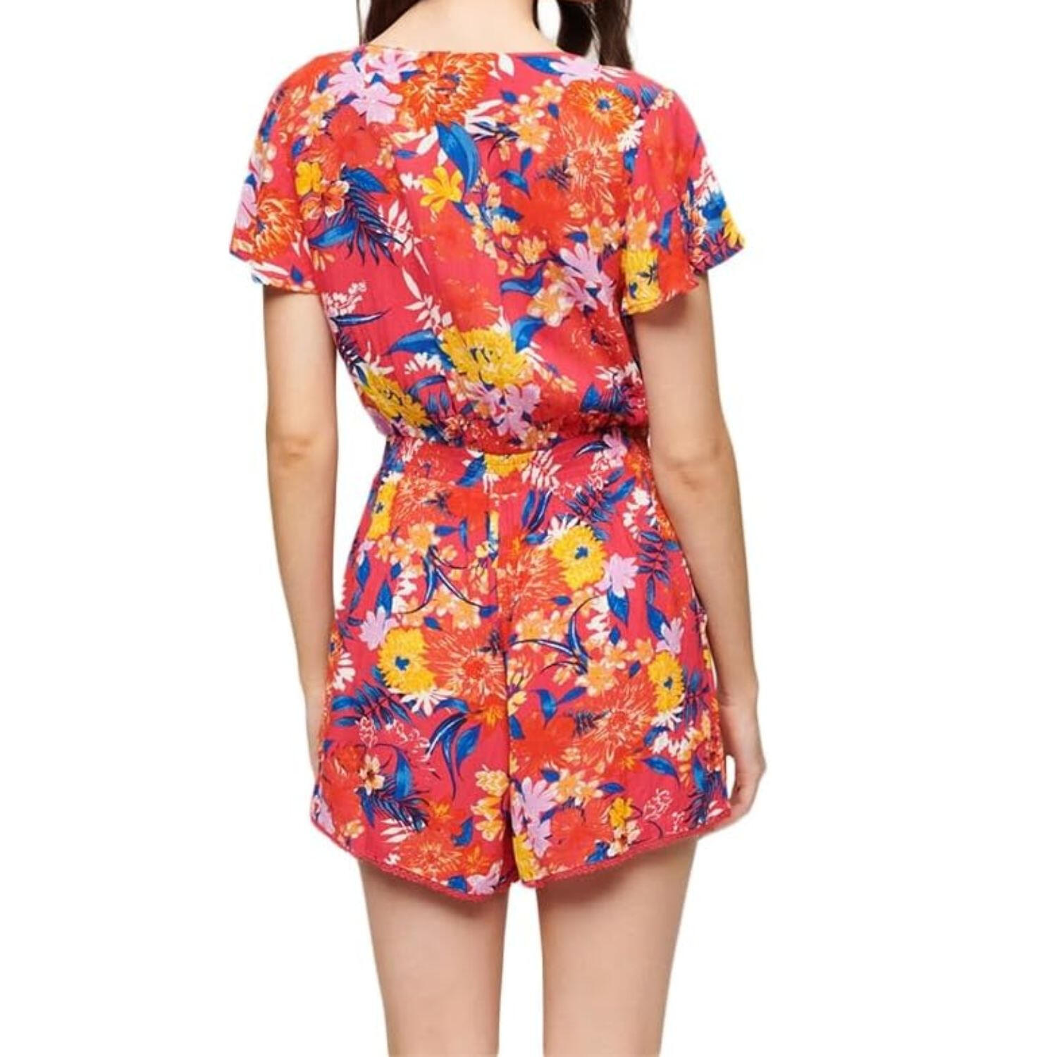 Kombinezon damski Superdry Beach Playsuit na lato kolorowy