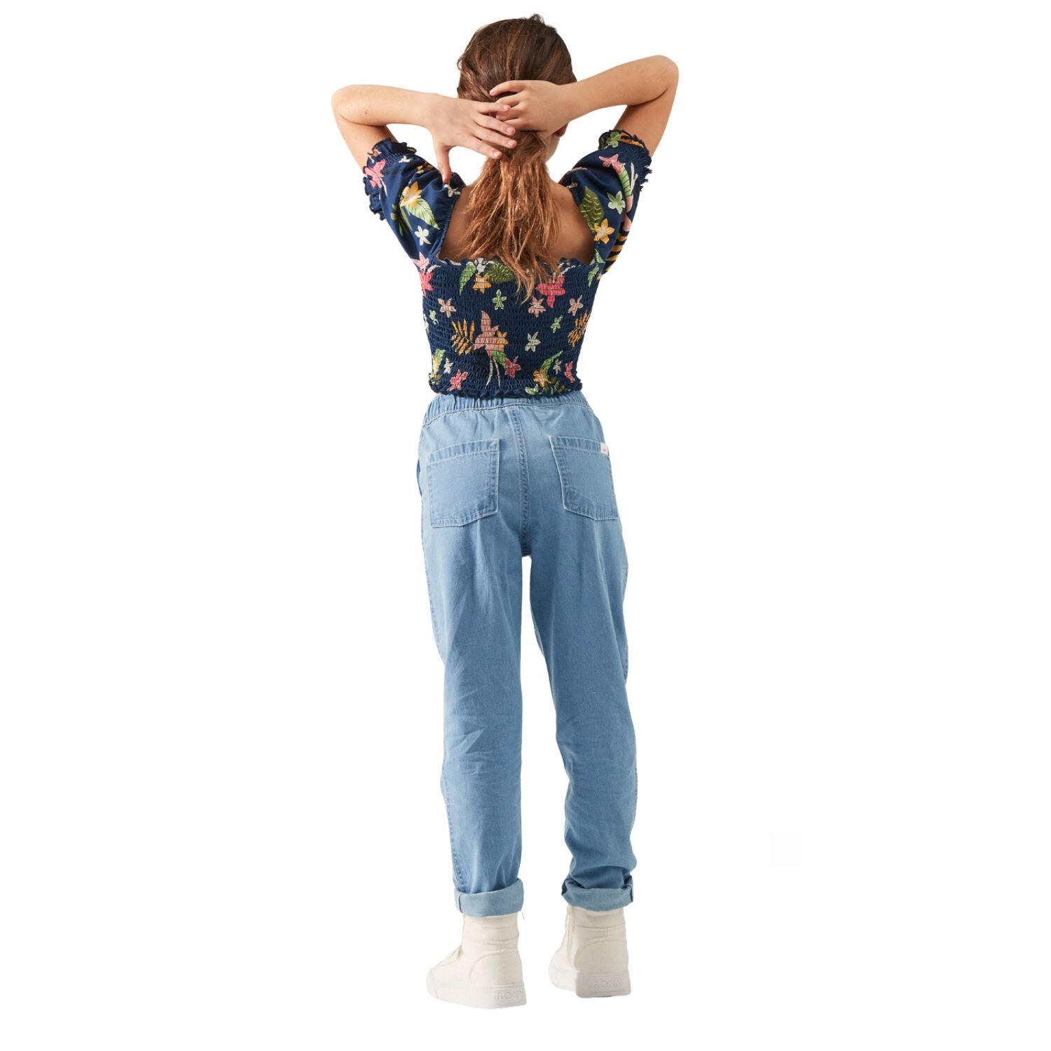 Blusa de niña Roxy Sunday Night azul marino con lentejuelas 2/2