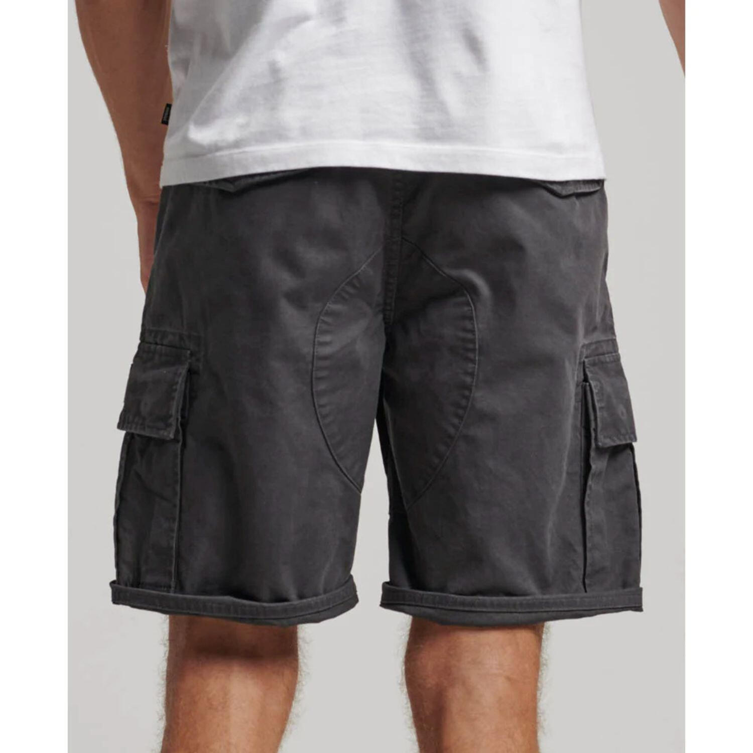 Short de combat en coton gris Vintage Heavy Cargo pour hommes Superdry 3/7