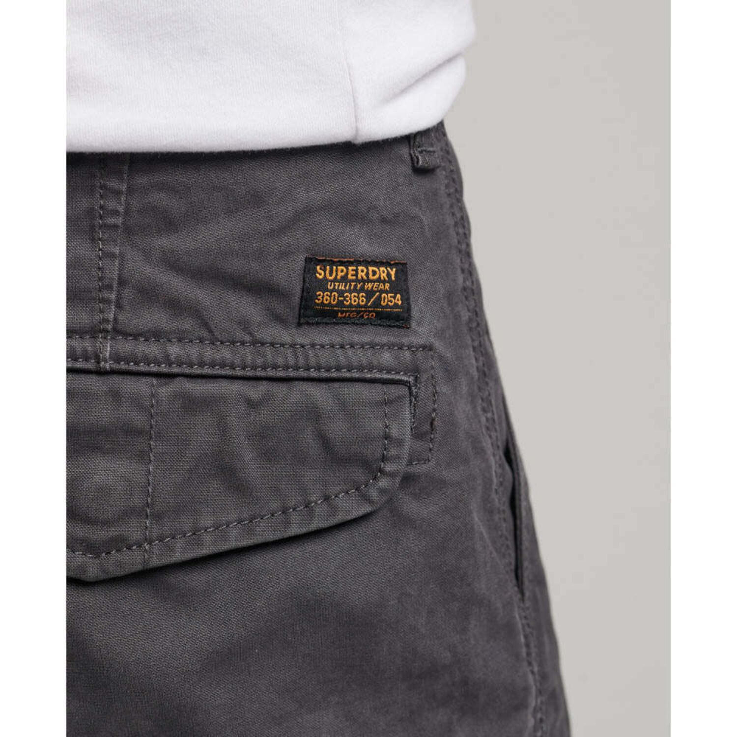 Short de combat en coton gris Vintage Heavy Cargo pour hommes Superdry 5/7